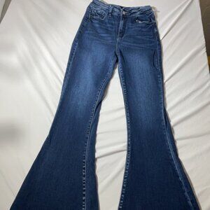 Skyhigh Super Flare Womens Blue Denim Jeans Size 27 Stretch Material Classic 5-P
